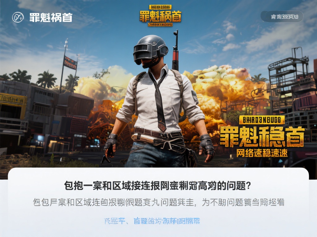 绝地逃生加速神器,吃鸡玩家必备VPN助手 作为一款联网竞技类游戏,《绝地求生》对网速和网络稳